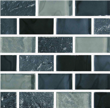 Aquabella Night Life Soul 1x2 Glass Tile